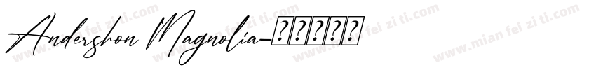 Andershon Magnolia字体转换